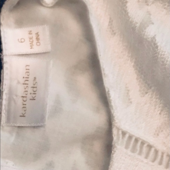 Girls Formal White Dress - Size 6 - Picture 3 of 6